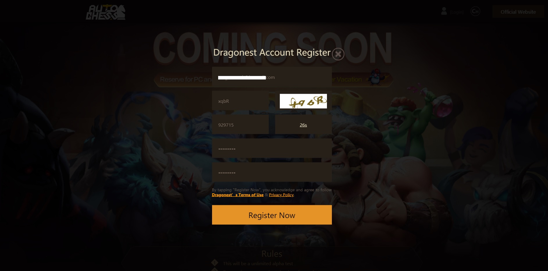 auto chess pc reservation