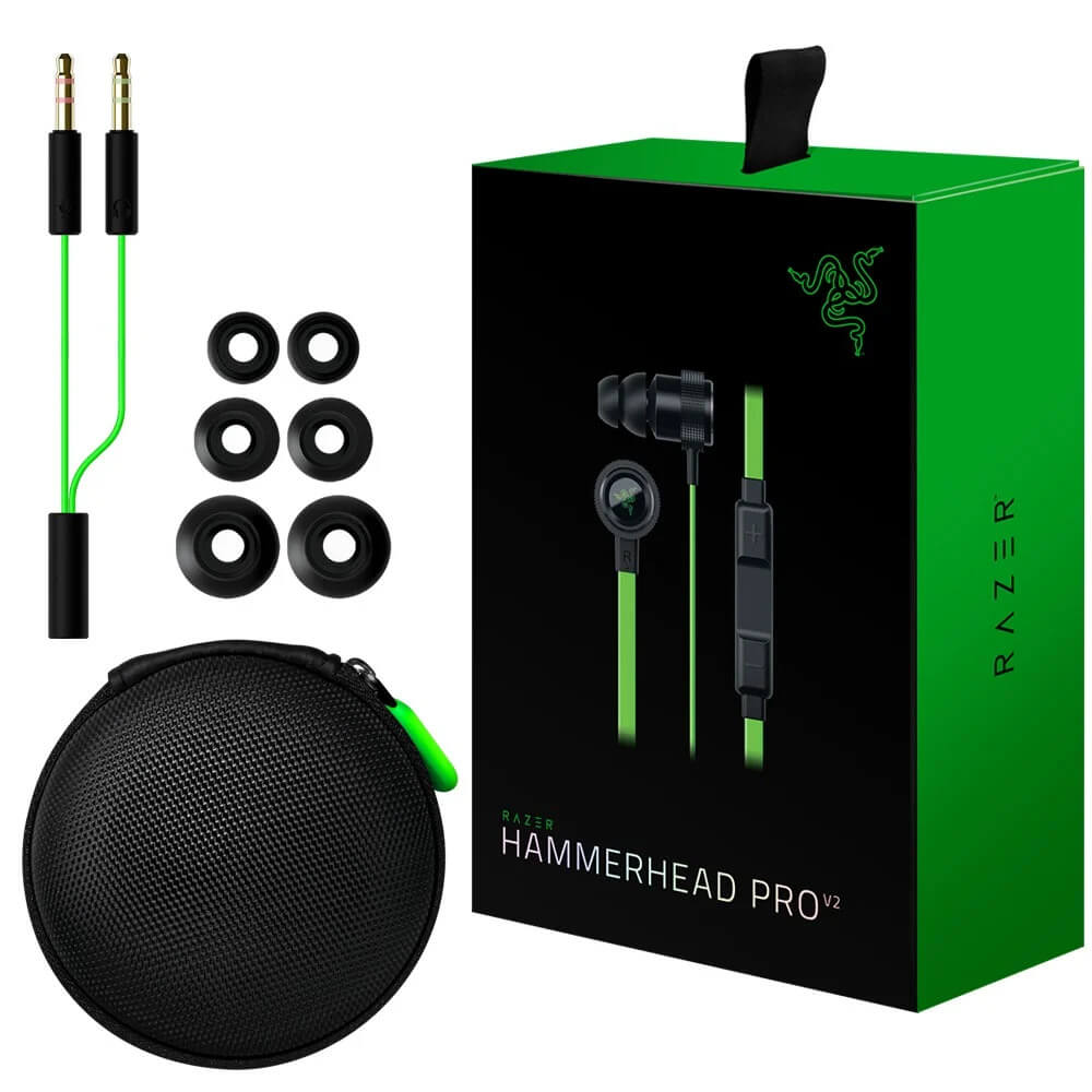 หูฟัง in ear razer hammerhead รุ่น pro v2