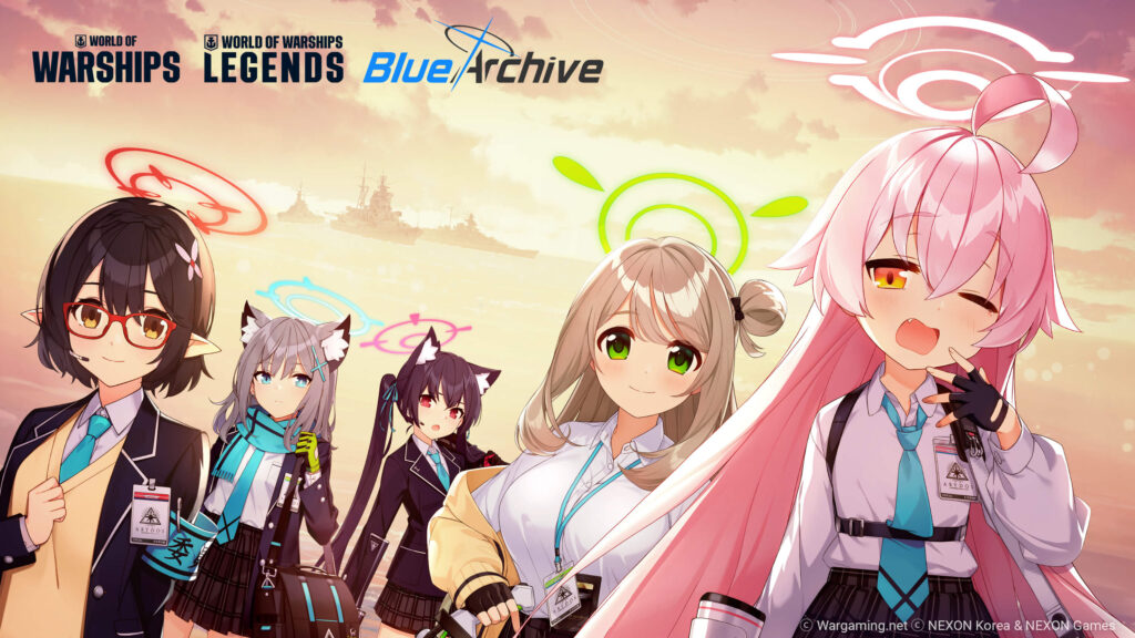 Blue Archive จับมือ World of Warships