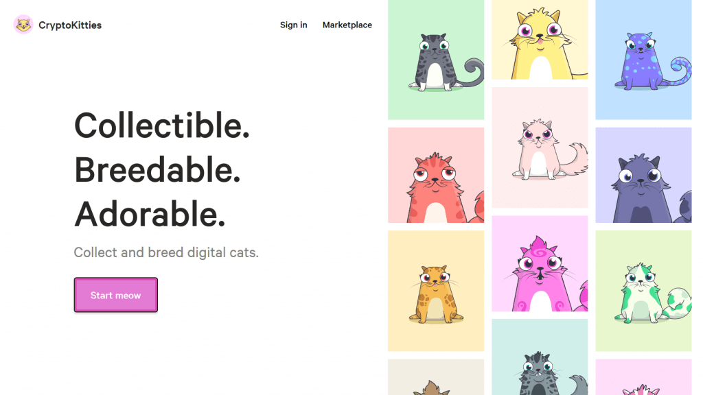 Cryptokitties เกมเลี้ยงแมวดิจิทัล