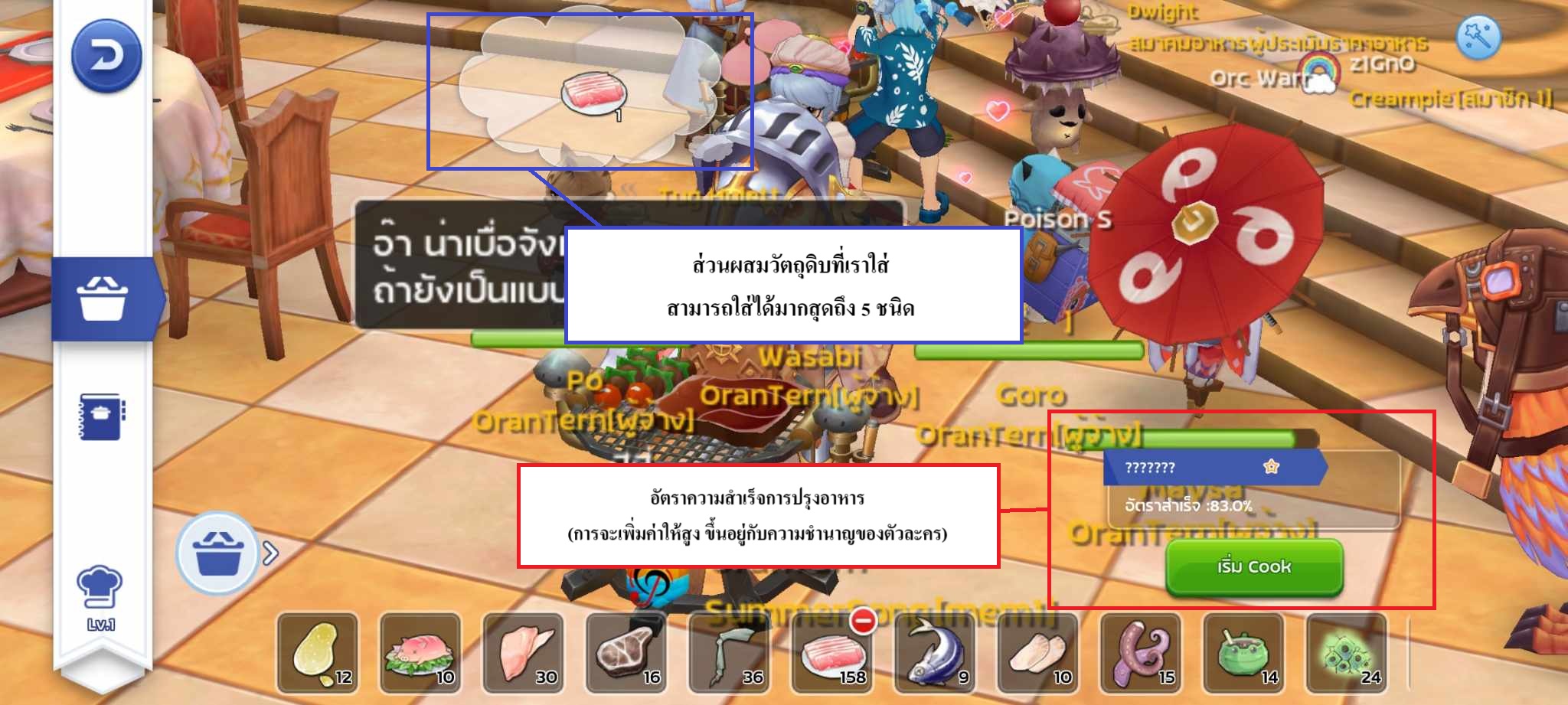 Ragnarok M Classic สูตรอาหาร 2025